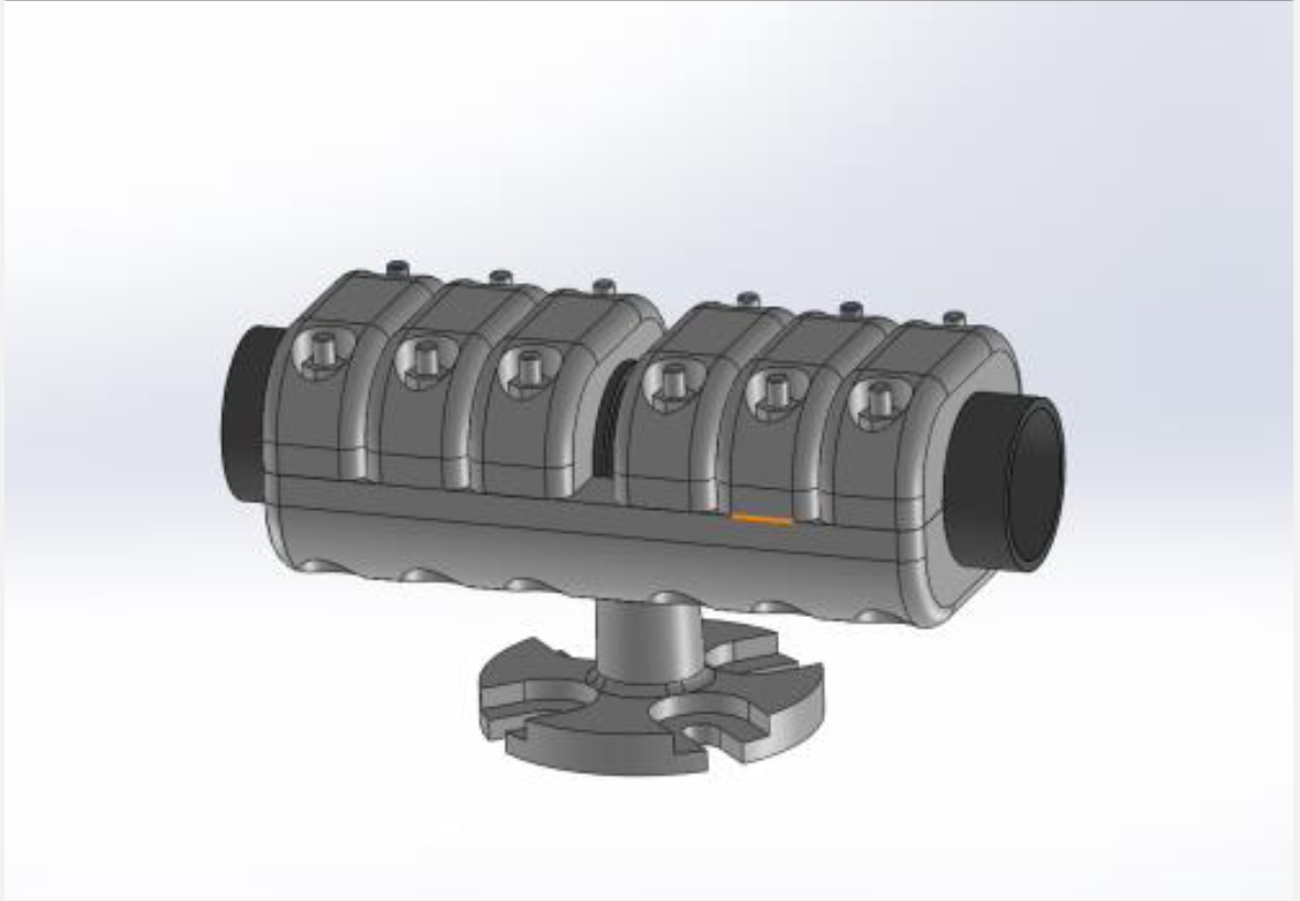 Kẹp cực đỡ 2 thanh dẫn cố định