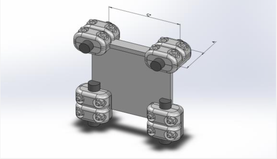 Kẹp rẽ nhánh bắt hai dây ra hai dây vuông góc