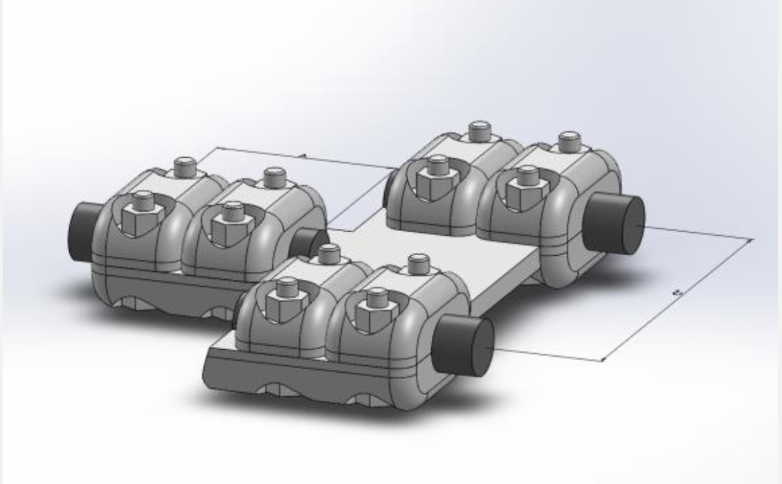 Kẹp cực thẳng bắt một dây ra hai dây
