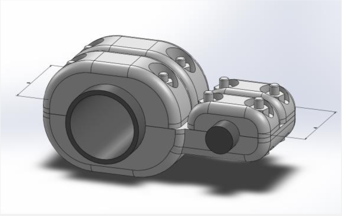 Kẹp cực nối ống với dây song song 1