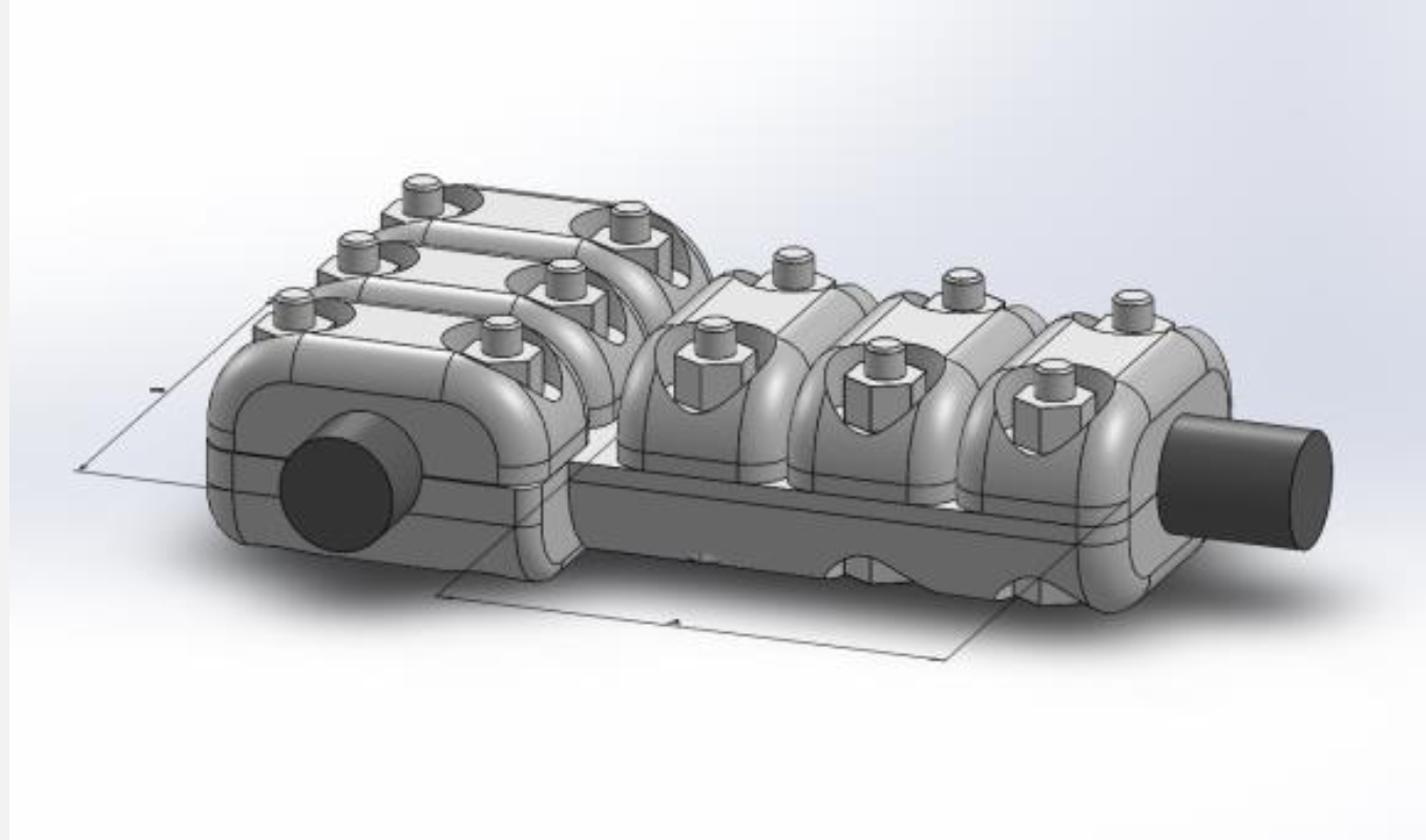 Kẹp cực rẽ nhánh bắt một dây ra một dây 2