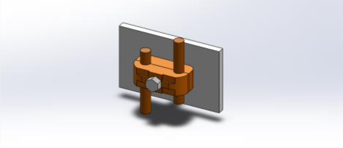 Kẹp bắt dây tiếp địa cho hai dây