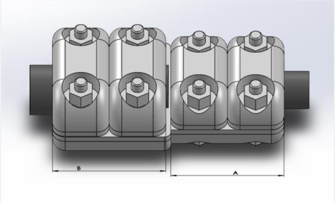 Kẹp cực thẳng bắt một ống ra một dây